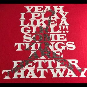 Play like. Girl T shirt